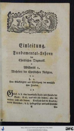 Einleitung. Fundamental-Lehren der Christlichen Dogmatik.