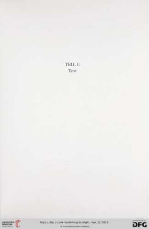 Teil I: Text