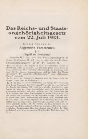 Erster Abschnitt. Allgemeine Vorschriften