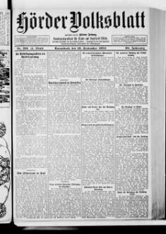 Hörder Volksblatt. 1884-1934