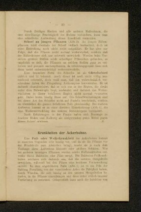 Krankheiten der Ackerbohne.