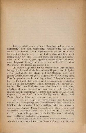 Ein Fall von Gallensteinileus mit nachfolgender Laparotomie