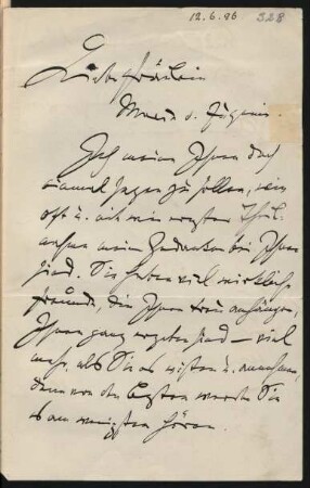 Brief an Marie Schumann : 12.06.1896