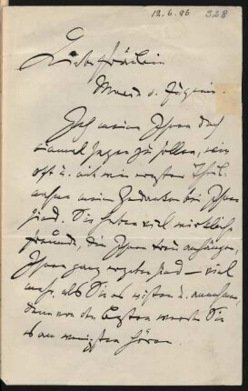 Brief an Marie Schumann : 12.06.1896