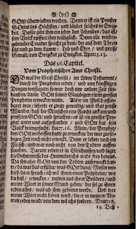 Das 26. Capitel.