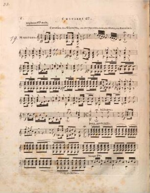 Orpheus : melodische Sätze ; für zwey Guitarren ; zur Bildung des Vortrages und Geschmackes, 7. 7tes Heft