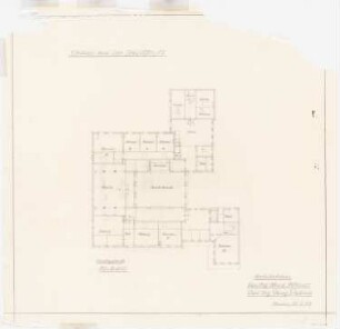 Villa von der Heydt, Berlin-Tiergarten Umbau: Grundriss Dachgeschoss 1:100