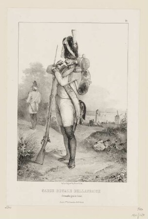 Garde royale hollandaise, grenadier grande tenue, Blatt 36 der Folge "Kaiser und die kaiserliche Garde"