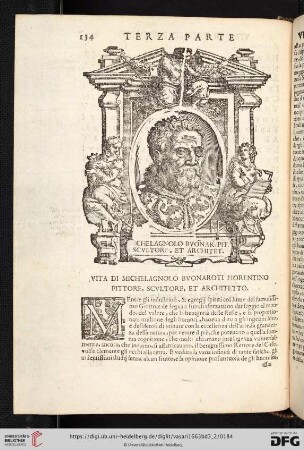 Vita di Michelagnolo Buonarotti Fiorentino, Pittore, Scultore, et Architetto