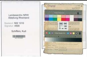 Entnazifizierung Kurt Schiffers , geb. 28.02.1900 (Bauunternehmer)