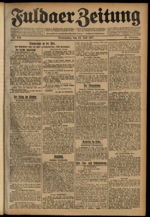Ausgabe vom Donnerstag, den 12. Juli 1917.