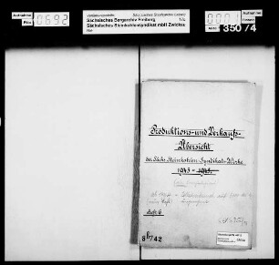 Produktions- und Verkaufsübersicht, Bd 6