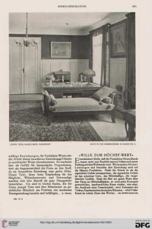 "Wille zum Höchst-Wert"