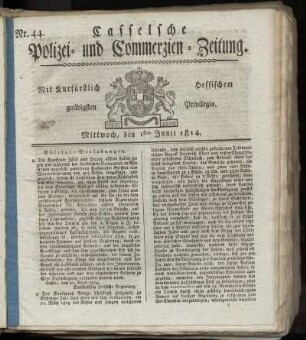 Nr. 44, Mittwoch den 1sten Junii. 1814