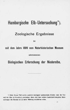 Hamburgische Elb-Untersuchung.
