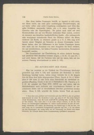 Die Autorschaft der Verse