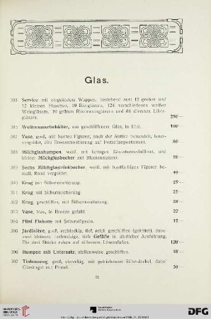 Glas (Nr. 385-410)