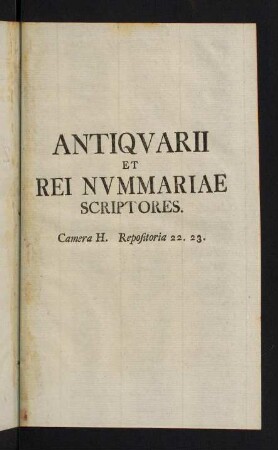 305-328, Antiquarii et rei nummariae scriptores