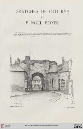 58: Sketches of old Rye by P. Noel Boxer