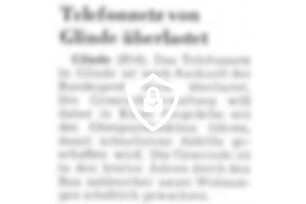 Telefonnetz von Glinde überlastet