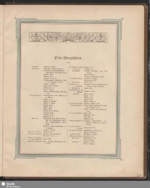 Orts-Verzeichnis