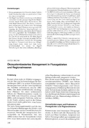 Ökosystembasiertes Management in Flussgebieten und Regionalmeeren