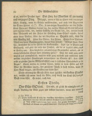 Ersten Theile, Der Güte GOttes