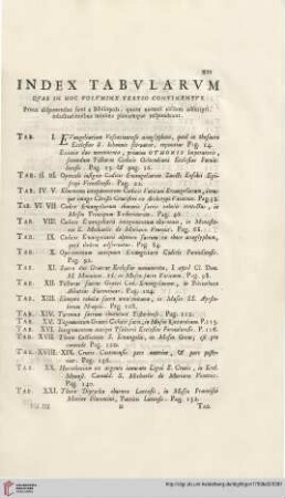 Index Tabularum