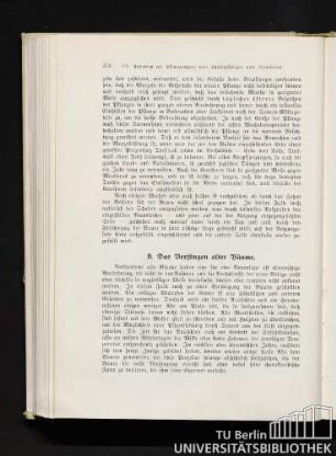B. Das Verjüngen alter Bäume.