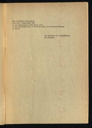 Der Lehrplan Geographie ...