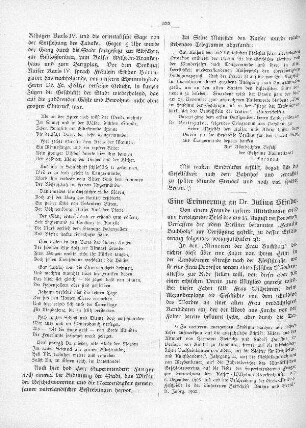 Eine Erinnerung Dr. Julius Stinde