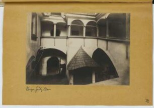 Haus zum Löwen, Steyr: Ansicht von der Hofseite (aus: Skizzen- und Fotoalbum 21)