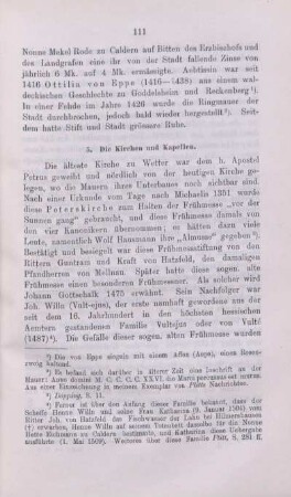 5. Die Kirchen und Kapellen.