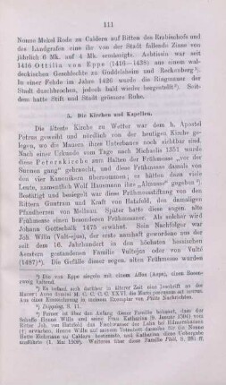 5. Die Kirchen und Kapellen.