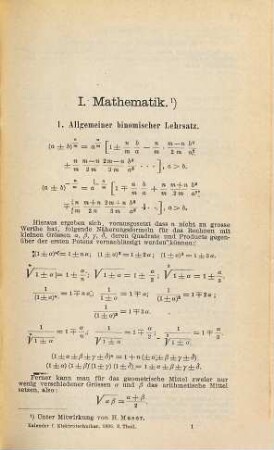 Kalender für Elektrotechniker. 13. 1896, Theil 2