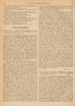 275-276 [Rezension] Imschoot, Pau van, Théologie de l'Ancien Testament
