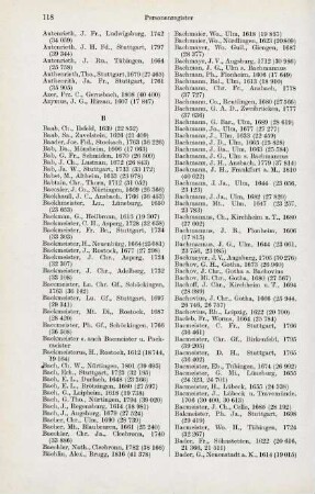 118-123, Baab - Beck, M.