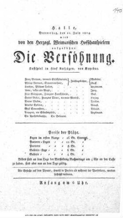 Die Versöhnung
