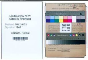 Entnazifizierung Helmut Eidmann , geb. 08.12.1910 (Einkaeufer)