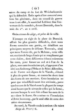 Opérations du siège, et prise de la ville.