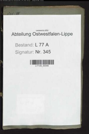 Regulierung der Bega und Werre im Amt Schötmar (Durchbruch der Bega in die Werre), Bd. 3