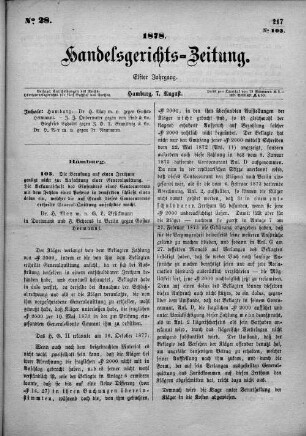 No. 28. 7. August 1878
