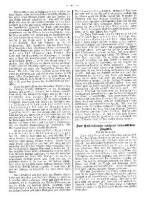 Zur Seelenkunde unserer männlichen Jugend