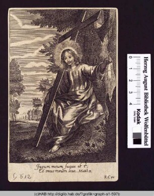 Junger Christus mit Kreuz
