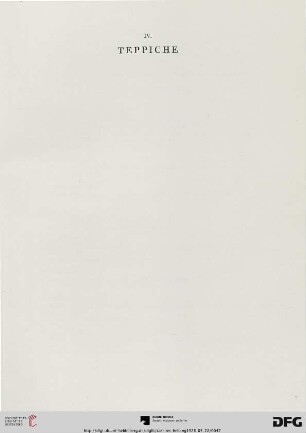 IV. Teppiche (Nr. 209-222)