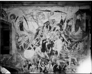 Obergrombach Burgkapelle Sankt Martin Nordwand Wandmalerei Weltgericht