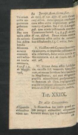 Tit. XXIIX. De aliis Curatoribus