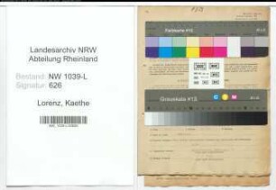 Entnazifizierung Kaethe Lorenz , geb. 03.05.1905 (Steuerhelferin)