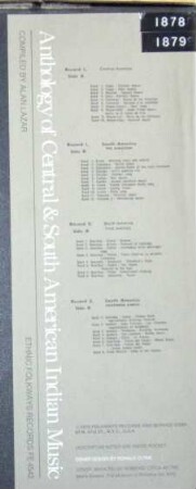 Anthology of Central & South American Indian Music