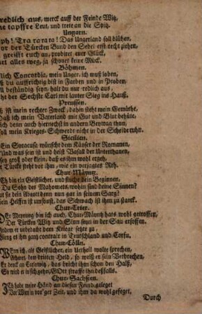 Die grosse Harmonie, Oder: Gleich-lautende Stimme aller Europäischen Potentaten der Christenheit über die Ottomanische Pforte